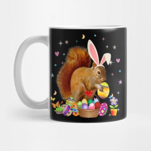 Cute Squirrel Easter Day Bunny Eggs Easter Costume Mug